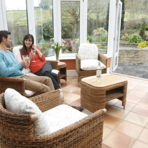 conservatory settee and chairs