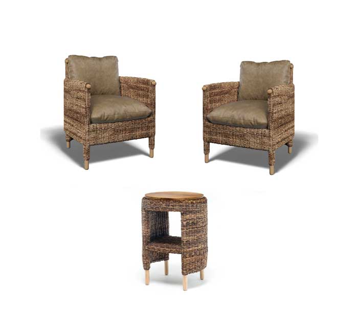Bantul Two Chairs And Table Set, Geneva Dining Chair Safavieh